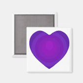 B&Wパープルハート マグネット (正面/裏面)