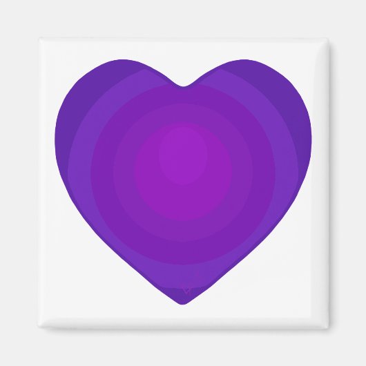 B&Wパープルハート マグネット (正面)