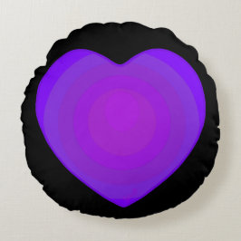 B&Wパープルハート ラウンドクッション