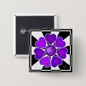 B&Wパープルハート 缶バッジ (正面&裏面)