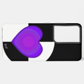 B&Wパープルハート SAMSUNG GALAXYケース (左側面)