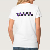 B&Wパープルハート Tシャツ (裏面)