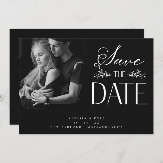 B&Wフォトカップルズボタニ結婚カルエレガントホテル  (正面/裏面)