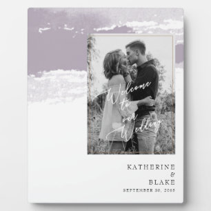 B/Wフォト結婚ラベンダーへようこそ フォトプラーク