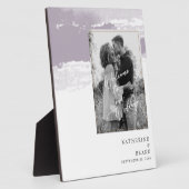 B/Wフォト結婚ラベンダーへようこそ フォトプラーク (側面)