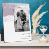 B/Wフォト結婚ラベンダーへようこそ フォトプラーク (側面)