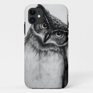 B&Wフクロウ iPhone 11 ケース