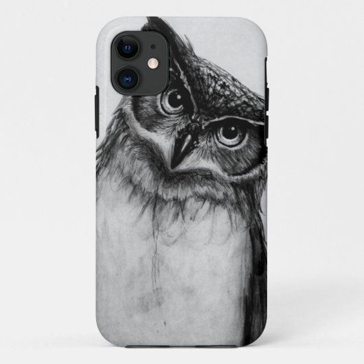 B&Wフクロウ Case-Mate iPhoneケース (裏面)