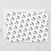 B&Wプリッドバッファロー金ゴールドブラウンハッピーホリデー シーズンカード (裏面)