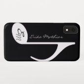 b/wミュージカルノートのカスタマイズ Case-Mate iPhoneケース (裏面(横))