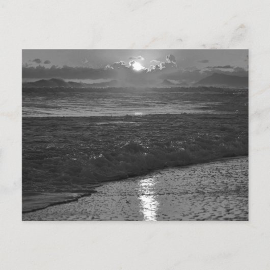 B&Wリオデジャネイロビーチ ポストカード (正面)