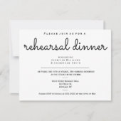 b&wリハモダンーサルディナー招待状 招待状 (正面)