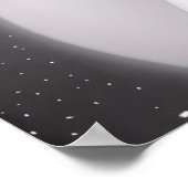 B&Wレトロサイファイウーマン ポスター (角)