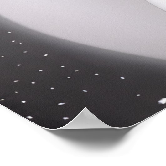 B&Wレトロサイファイウーマン ポスター (角)