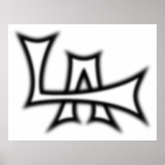 B&Wロサンゼルスポスター ポスター (正面)