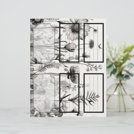 B&Wワイルドフラワーズスージーのガーデン1カスタマイズ空白の可能 (スタンド正面)