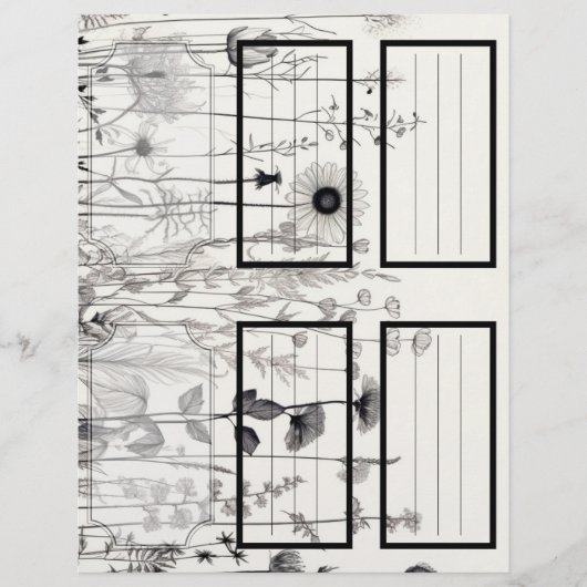 B&Wワイルドフラワーズスージーのガーデン5カスタマイズ空白の可能 (正面)