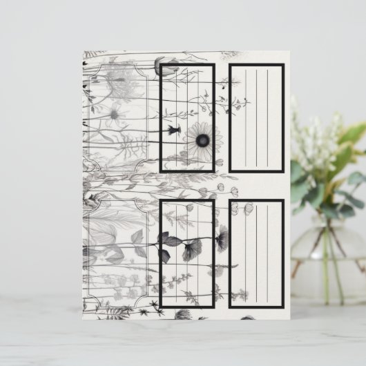 B&Wワイルドフラワーズスージーのガーデン5カスタマイズ空白の可能 (スタンド正面)