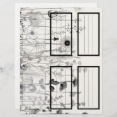 B&Wワイルドフラワーズスージーのガーデン5カスタマイズ空白の可能 (正面/裏面)