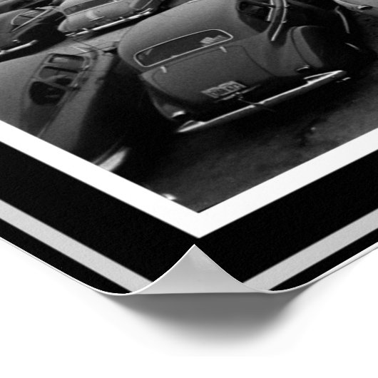 B&Wヴィンテージドライブインシアターポスター13 x 19 ポスター (角)