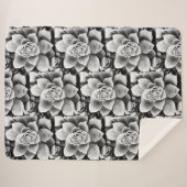 B&W多肉質デザインスモールシャーパブランケット シェルパブランケット (正面(横))