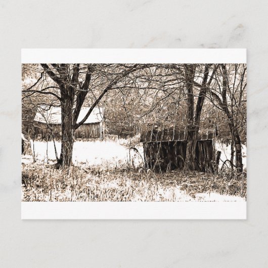 B&W建物 ポストカード (正面)