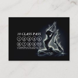 B&W片足キングピジョンヨガポーズクラス10パス ロイヤリティカード