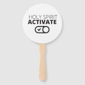 B/W聖霊活性化アイコンゴスペル画像ゴップ ハンドファン (正面)