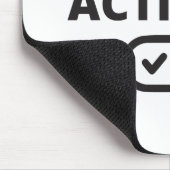 B/W聖霊活性化アイコンゴスペル画像ゴップ マウスパッド (コーナー)