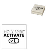 B/W聖霊活性化アイコンゴスペル画像ゴップ ラバースタンプ (押印)