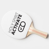 B/W聖霊活性化アイコンゴスペル画像ゴップ 卓球ラケット (横)