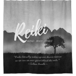 B&W霊気マスターヨガ仲介インストラクター引用文 シャワーカーテン