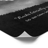 B&W霊気マスターヨガ仲介インストラクター引用文 ポスター (角)