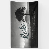 B&W霊気マスターヨガ仲介インストラクター引用文 横断幕 (縦)