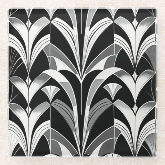 B&W ガラスコースター (正面)