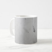 B&W - クモと子クモ コーヒーマグカップ (正面左)