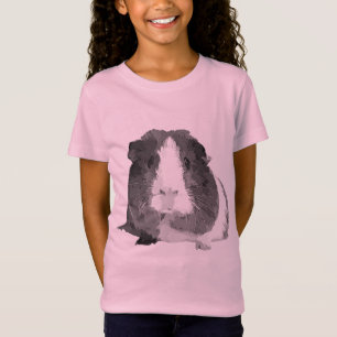 B&W 「ベティ」のモルモットの子供のTシャツ Tシャツ