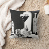 B&W レトロバー & マティーニ クッション (ブランケット)