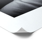 B&W AIポスター女子 ポスター (角)