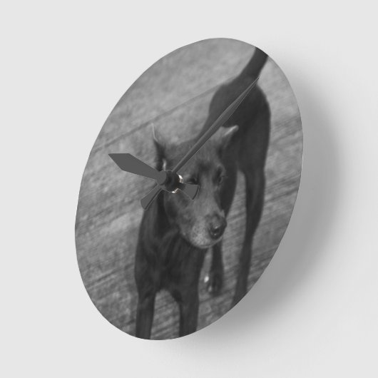 B&W - Aspin ラウンド壁時計 (傾斜)