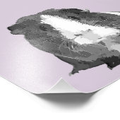 B&W 'Betty'ギニアピグプリント（フレームあり） フォトプリント (角)