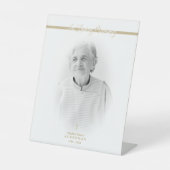 B&W Golden Photo Remembrance Service Dear Ones 台座サイン (正面)