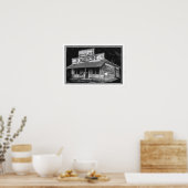 B&W Juke Joint Poster 13 x 19 ポスター (キッチン)