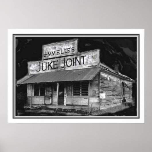 B&W Juke Joint Poster 13 x 19 ポスター (正面)