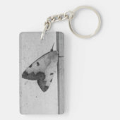 B&W - Ophiusa tirhaca，グリーンドラブ キーホルダー (裏面)