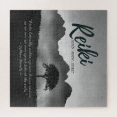 B&W Reiki Master Yoga Mediation instructor Quotes ジグソーパズル (横)