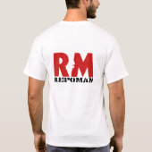 B&W StSlvのRM Tシャツ (裏面)