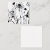 B&W X線花 ノートカード (正面/裏面)