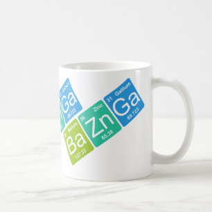 BaのZn Ga! 周期表の要素のマグ コーヒーマグカップ