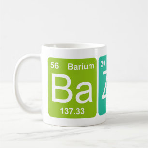 BaのZn Ga! 周期表の要素のマグ コーヒーマグカップ